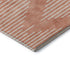 9' X 12' Salmon And Ivory Geometric Washable Area Rug With UV Protection