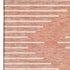 9' X 12' Salmon And Ivory Geometric Washable Area Rug With UV Protection