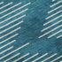 8' Teal And Ivory Geometric Washable Round Rug With UV Protection