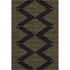 5' X 8' Black And Gold Geometric Washable Area Rug With UV Protection