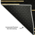 5' X 8' Black And Gold Geometric Washable Area Rug With UV Protection