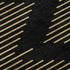 5' X 8' Black And Gold Geometric Washable Area Rug With UV Protection