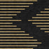 5' X 8' Black And Gold Geometric Washable Area Rug With UV Protection