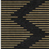 5' X 8' Black And Gold Geometric Washable Area Rug With UV Protection