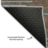 5' X 8' Brown And Sky Blue Geometric Washable Area Rug With UV Protection
