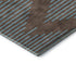 5' X 8' Brown And Sky Blue Geometric Washable Area Rug With UV Protection