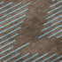 5' X 8' Brown And Sky Blue Geometric Washable Area Rug With UV Protection