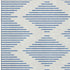 5' X 8' Ivory And Navy Blue Geometric Washable Area Rug With UV Protection