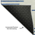 8' X 10' Ivory And Navy Blue Geometric Washable Area Rug With UV Protection