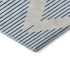 8' X 10' Ivory And Navy Blue Geometric Washable Area Rug With UV Protection