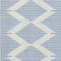 8' X 10' Ivory And Navy Blue Geometric Washable Area Rug With UV Protection