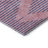 8' Pink And Navy Blue Geometric Washable Round Rug With UV Protection