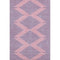 8' X 10' Pink And Navy Blue Geometric Washable Area Rug With UV Protection