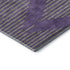 8' Purple And Lime Green Geometric Washable Round Rug With UV Protection