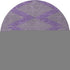 8' Purple And Lime Green Geometric Washable Round Rug With UV Protection