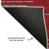8' X 10' Red And Gray Geometric Washable Area Rug With UV Protection