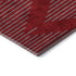 8' X 10' Red And Gray Geometric Washable Area Rug With UV Protection