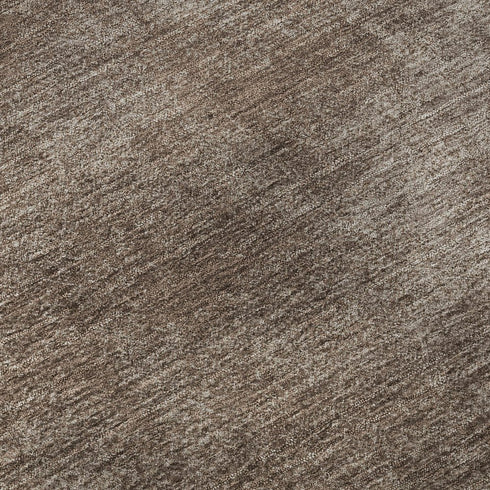 5' X 8' Brown And Taupe Abstract Washable Area Rug With UV Protection
