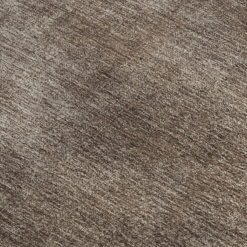 5' X 8' Brown And Taupe Abstract Washable Area Rug With UV Protection