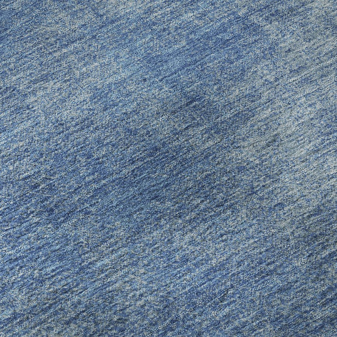 8' X 10' Blue And Gray Abstract Washable Area Rug With UV Protection