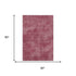 5' X 8' Burgundy And Blush Abstract Washable Area Rug With UV Protection