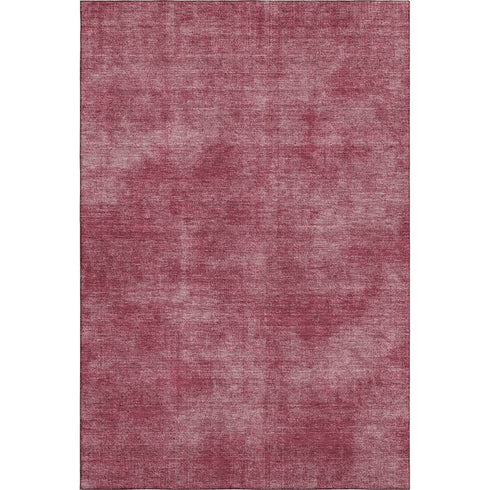 5' X 8' Burgundy And Blush Abstract Washable Area Rug With UV Protection