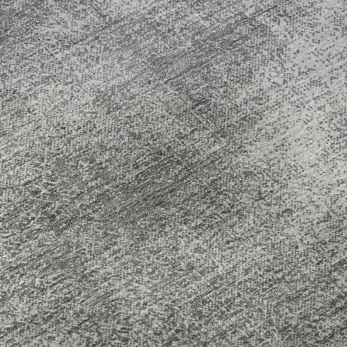 8' X 10' Gray And Silver Abstract Washable Area Rug With UV Protection
