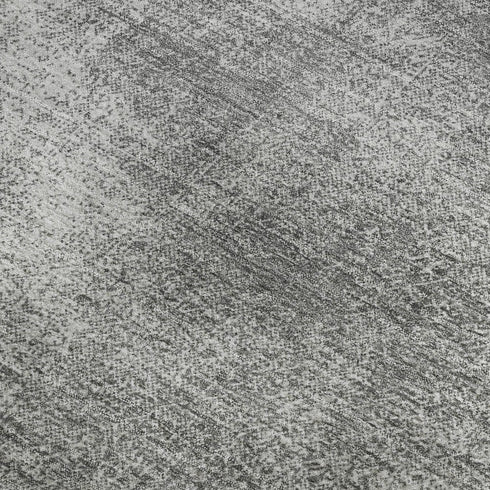 8' X 10' Gray And Silver Abstract Washable Area Rug With UV Protection