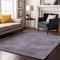 9' X 12' Purple And Lavender Abstract Washable Area Rug With UV Protection