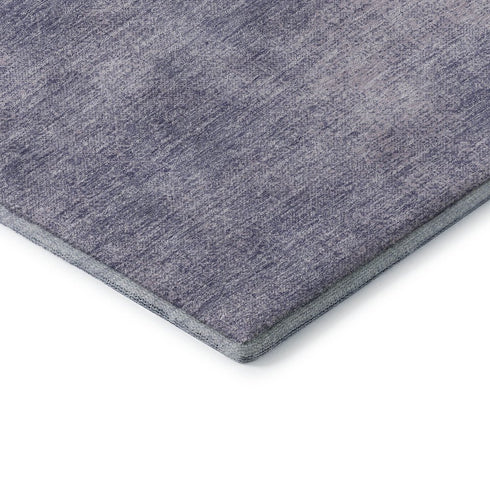 9' X 12' Purple And Lavender Abstract Washable Area Rug With UV Protection