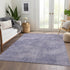 9' X 12' Purple And Lavender Abstract Washable Area Rug With UV Protection