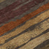 5' X 8' Chocolate Gold And Burgundy Striped Washable Area Rug With UV Protection