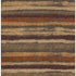 5' X 8' Chocolate Gold And Burgundy Striped Washable Area Rug With UV Protection