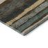 5' X 8' Brown Gold And Ivory Striped Washable Area Rug With UV Protection