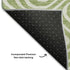 8' X 10' Artichoke Green And Ivory Abstract Washable Area Rug With UV Protection