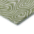 8' X 10' Artichoke Green And Ivory Abstract Washable Area Rug With UV Protection