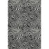 5' X 8' Black And Ivory Abstract Washable Area Rug With UV Protection