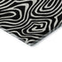 5' X 8' Black And Ivory Abstract Washable Area Rug With UV Protection