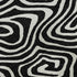 5' X 8' Black And Ivory Abstract Washable Area Rug With UV Protection