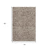 5' X 8' Brown And Beige Abstract Washable Area Rug With UV Protection