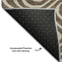 5' X 8' Brown And Beige Abstract Washable Area Rug With UV Protection