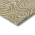8' X 10' Gold And Ivory Abstract Washable Area Rug With UV Protection