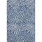 5' X 8' Navy Blue And Ivory Abstract Washable Area Rug With UV Protection