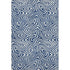 5' X 8' Navy Blue And Ivory Abstract Washable Area Rug With UV Protection
