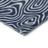 5' X 8' Navy Blue And Ivory Abstract Washable Area Rug With UV Protection