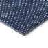 8' Navy Blue Ivory And Gray Polka Dot Washable Round Rug With UV Protection