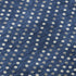 8' Navy Blue Ivory And Gray Polka Dot Washable Round Rug With UV Protection