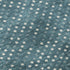 8' Teal And Ivory Polka Dot Washable Round Rug With UV Protection