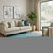 8' Teal And Ivory Polka Dot Washable Round Rug With UV Protection