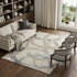8' X 10' Beige Taupe And Gray Abstract Washable Area Rug With UV Protection